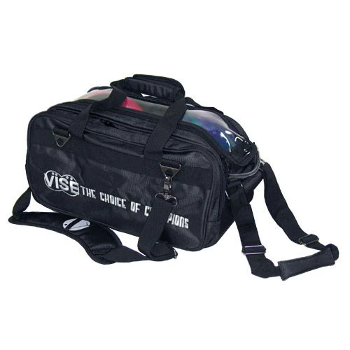 VISE 2 Ball "Clear Top" Tote Roller Black