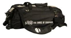 Vise 3 Ball Clear Top Roller/Tote Black