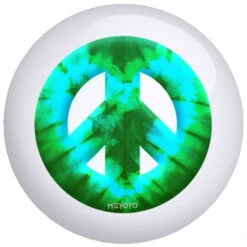 OnTheBallBowling Meyoto Green Heart Tie Dye