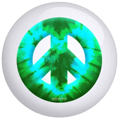OnTheBallBowling Meyoto Green Heart Tie Dye