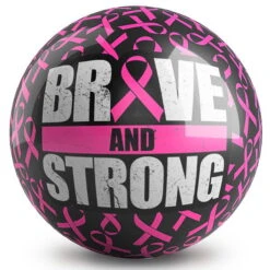 OnTheBallBowling Pink Ribbon Brave Ball